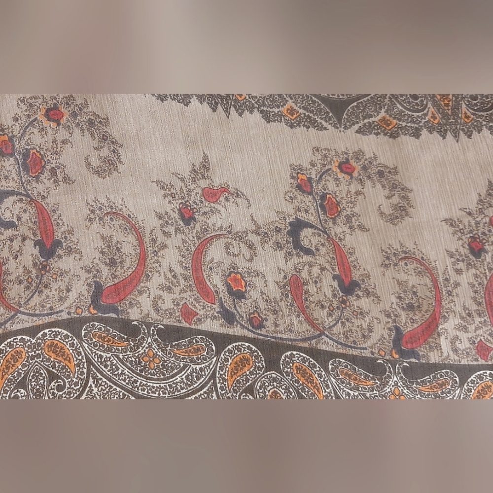 Rayon Scarf with Tassels - Picture 7 of 12